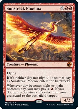 Image for Sunstreak Phoenix (Innistrad: Midnight Hunt) (162) - Magic: The Gathering