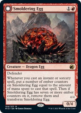 Image for Smoldering Egg (Innistrad: Midnight Hunt) (159) - Magic: The Gathering