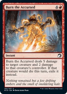 Image for Burn the Accursed (Innistrad: Midnight Hunt) (132) - Magic: The Gathering
