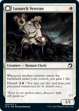 Image for Lunarch Veteran (Innistrad: Midnight Hunt) (27) - Magic: The Gathering