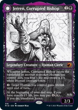 Image for Jerren, Corrupted Bishop (Showcase) (Innistrad: Midnight Hunt) (316) - Magic: The Gathering