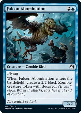 Image for Falcon Abomination (Innistrad: Midnight Hunt) (52) - Magic: The Gathering