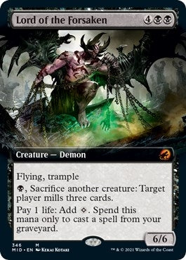 Image for Lord of the Forsaken (Extended Art) (Innistrad: Midnight Hunt) (346) - Magic: The Gathering