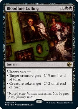 Image for Bloodline Culling (Innistrad: Midnight Hunt) (89) - Magic: The Gathering