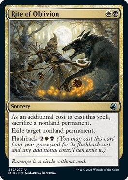 Image for Rite of Oblivion (Innistrad: Midnight Hunt) (237) - Magic: The Gathering