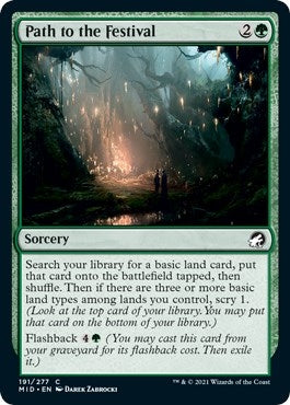 Image for Path to the Festival (Innistrad: Midnight Hunt) (191) - Magic: The Gathering