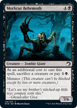 Image for Morkrut Behemoth (Innistrad: Midnight Hunt) (114) - Magic: The Gathering