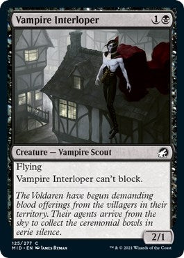 Image for Vampire Interloper (Innistrad: Midnight Hunt) (125) - Magic: The Gathering