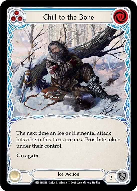 Image for Chill to the Bone (Blue) (Tales of Aria) (ELE165) - Flesh and Blood TCG