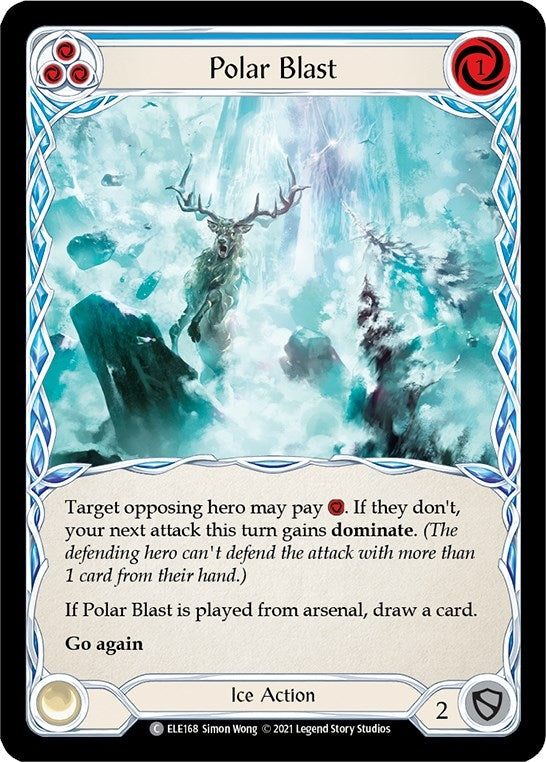 Image for Polar Blast (Blue) (Tales of Aria) (ELE168) - Flesh and Blood TCG