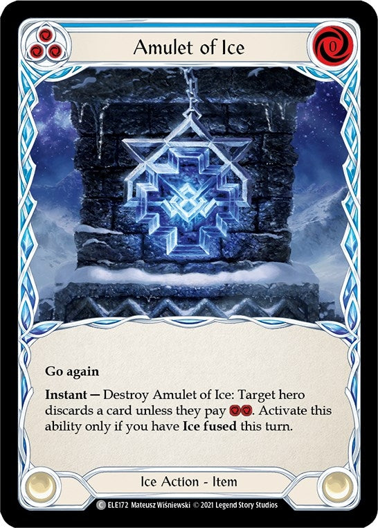 Image for Amulet of Ice (Tales of Aria) (ELE172) - Flesh and Blood TCG