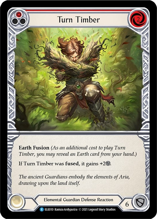 Image for Turn Timber (Red) (Tales of Aria) (ELE010) - Flesh and Blood TCG