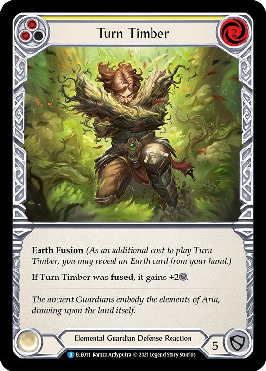 Image for Turn Timber (Yellow) (Tales of Aria) (ELE011) - Flesh and Blood TCG