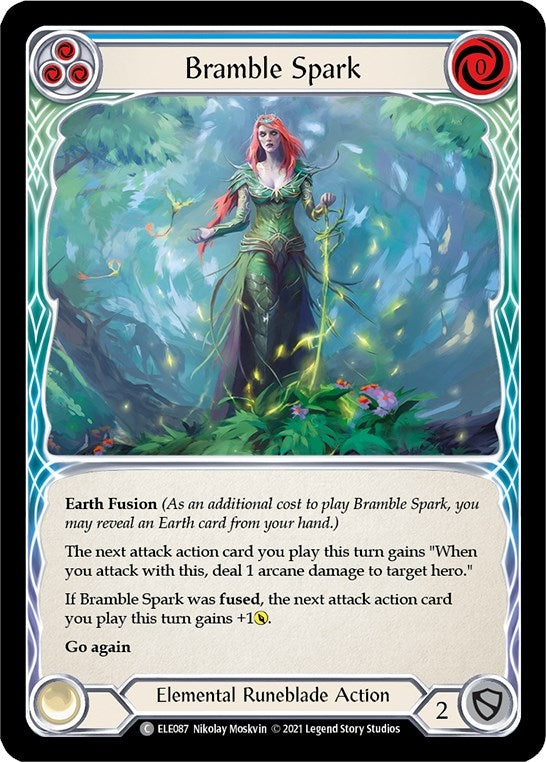 Image for Bramble Spark (Blue) (Tales of Aria) (ELE087) - Flesh and Blood TCG