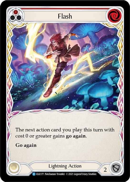 Image for Flash (Red) (Tales of Aria) (ELE177) - Flesh and Blood TCG