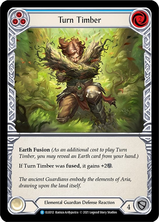 Image for Turn Timber (Blue) (Tales of Aria) (ELE012) - Flesh and Blood TCG