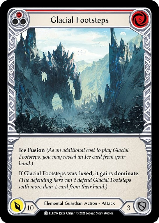 Image for Glacial Footsteps (Red) (Tales of Aria) (ELE016) - Flesh and Blood TCG