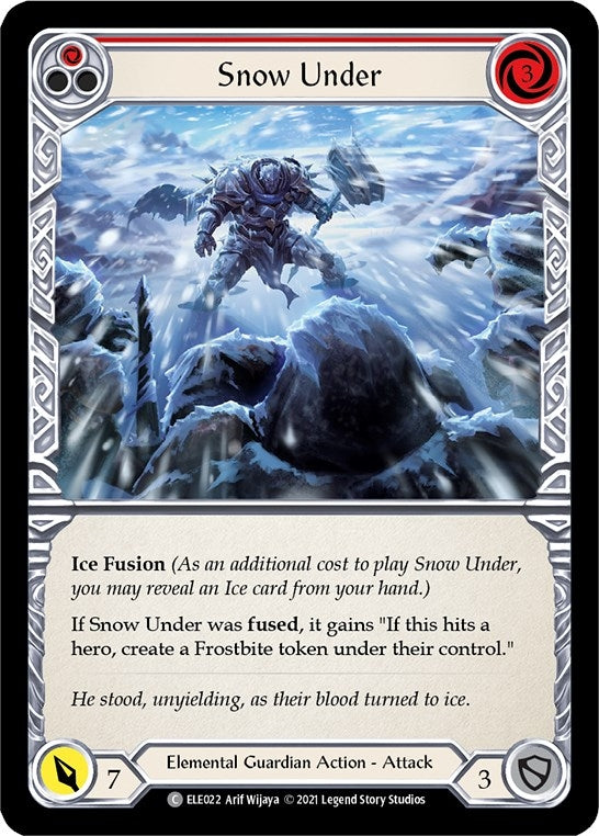 Image for Snow Under (Red) (Tales of Aria) (ELE022) - Flesh and Blood TCG