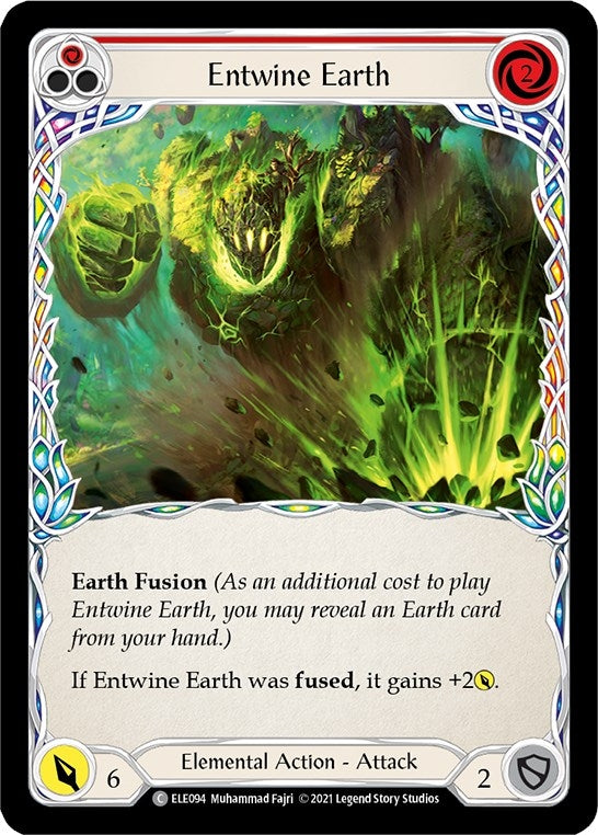 Image for Entwine Earth (Red) (Tales of Aria) (ELE094) - Flesh and Blood TCG