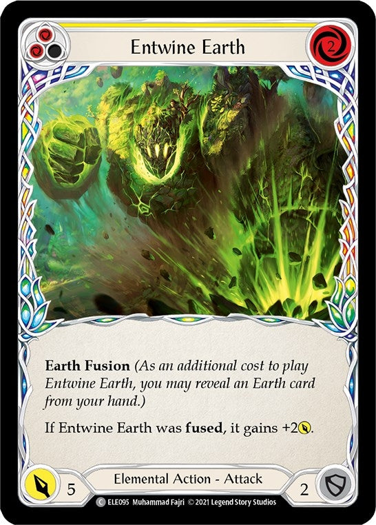 Image for Entwine Earth (Yellow) (Tales of Aria) (ELE095) - Flesh and Blood TCG