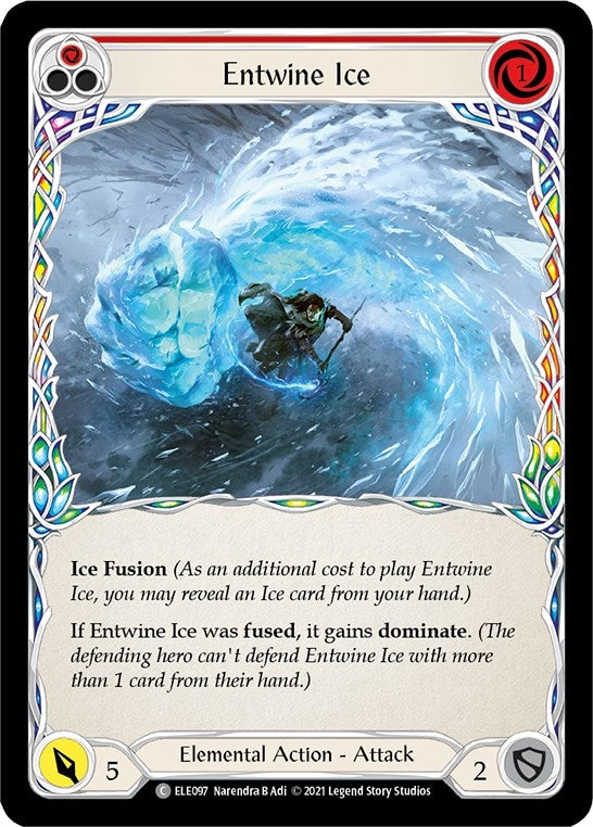 Image for Entwine Ice (Red) (Tales of Aria) (ELE097) - Flesh and Blood TCG