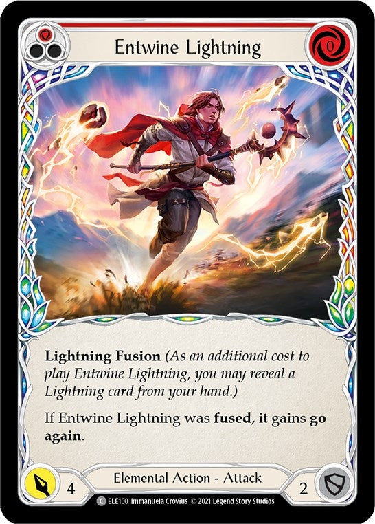 Image for Entwine Lightning (Red) (Tales of Aria) (ELE100) - Flesh and Blood TCG