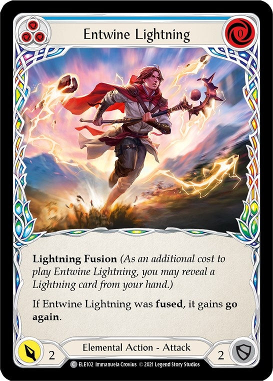 Image for Entwine Lightning (Blue) (Tales of Aria) (ELE102) - Flesh and Blood TCG