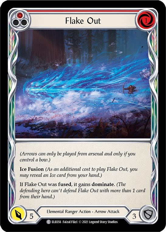 Image for Flake Out (Red) (Tales of Aria) (ELE056) - Flesh and Blood TCG