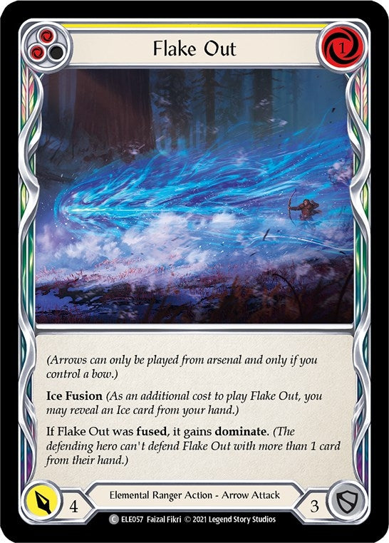 Image for Flake Out (Yellow) (Tales of Aria) (ELE057) - Flesh and Blood TCG