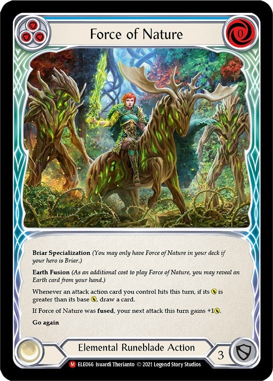 Image for Force of Nature (Tales of Aria) (ELE066) - Flesh and Blood TCG