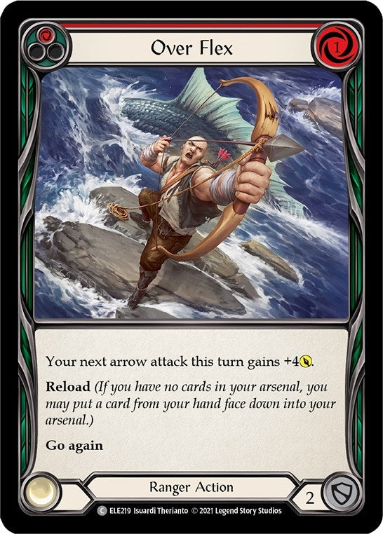 Image for Over Flex (Red) (Tales of Aria) (ELE219) - Flesh and Blood TCG