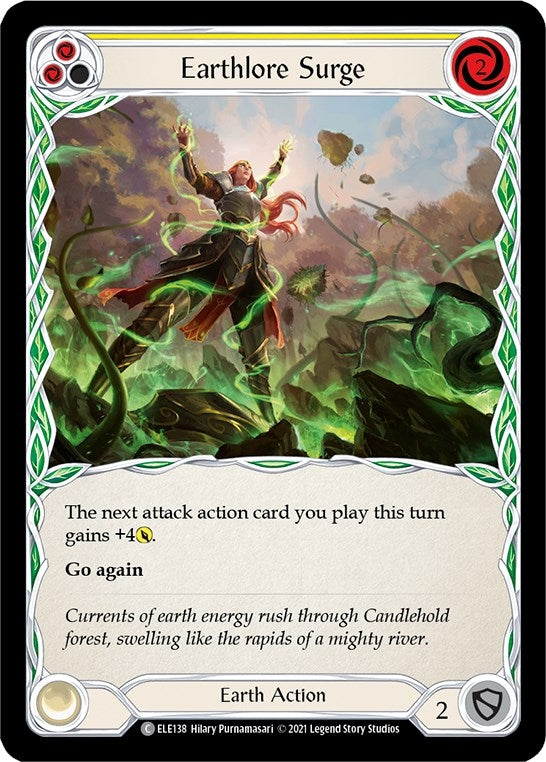 Image for Earthlore Surge (Yellow) (Tales of Aria) (ELE138) - Flesh and Blood TCG