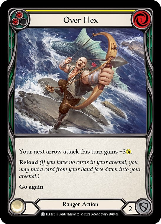 Image for Over Flex (Yellow) (Tales of Aria) (ELE220) - Flesh and Blood TCG