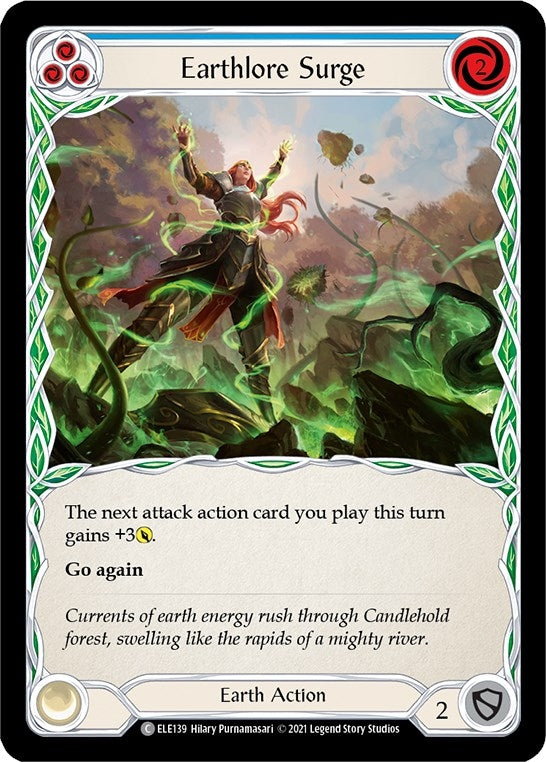 Image for Earthlore Surge (Blue) (Tales of Aria) (ELE139) - Flesh and Blood TCG