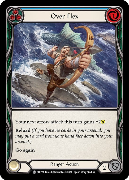 Image for Over Flex (Blue) (Tales of Aria) (ELE221) - Flesh and Blood TCG