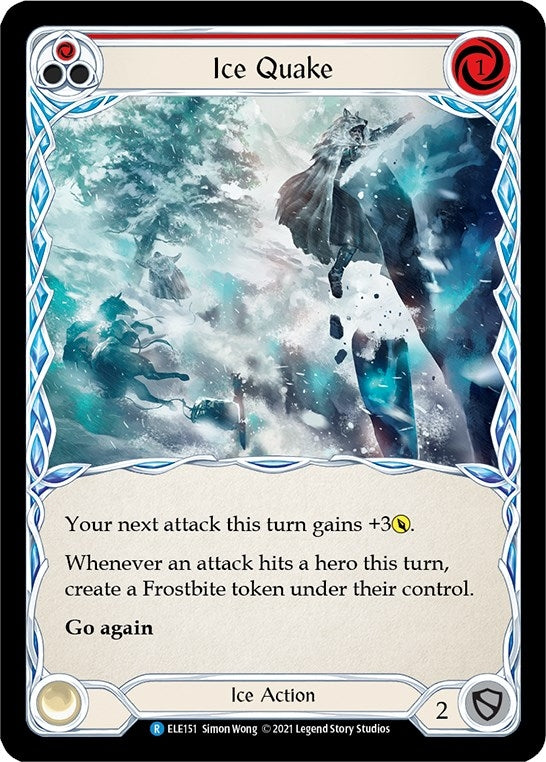 Image for Ice Quake (Red) (Tales of Aria) (ELE151) - Flesh and Blood TCG