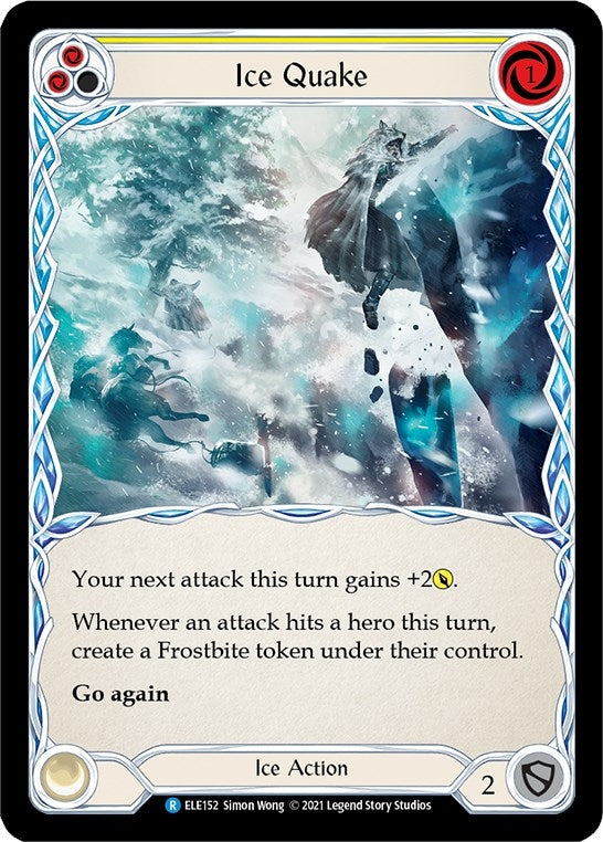 Image for Ice Quake (Yellow) (Tales of Aria) (ELE152) - Flesh and Blood TCG