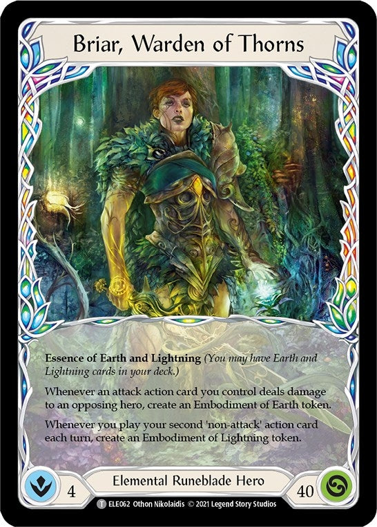 Image for Briar, Warden of Thorns // Briar (Tales of Aria) (ELE062 // ELE063) - Flesh and Blood TCG