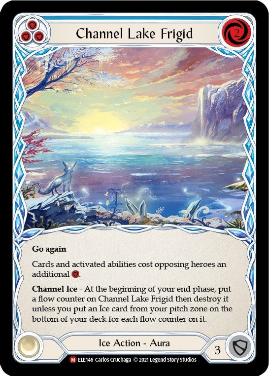 Image for Channel Lake Frigid (Alternate Art) (Tales of Aria) (ELE146) - Flesh and Blood TCG