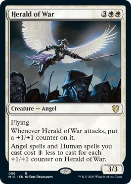 Image for Herald of War (Commander: Innistrad: Midnight Hunt) (86) - Magic: The Gathering