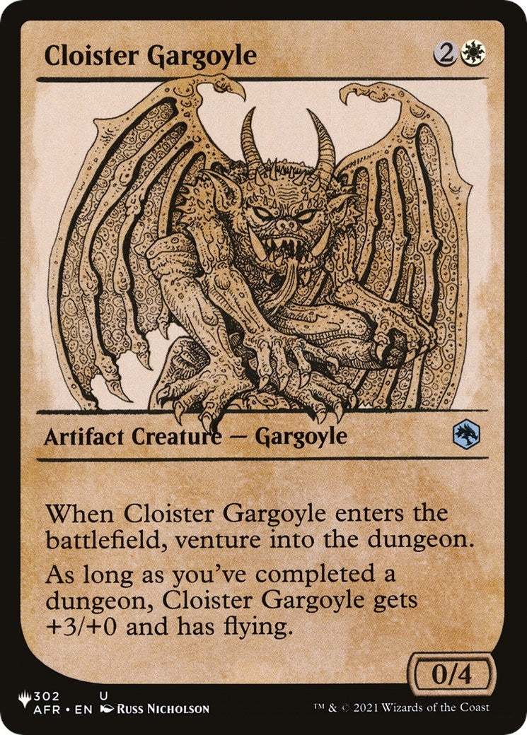Image for Cloister Gargoyle (Showcase) (The List Reprints) (302/281) - Magic: The Gathering