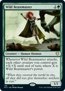 Image for Wild Beastmaster (Commander: Innistrad: Midnight Hunt) (146) - Magic: The Gathering