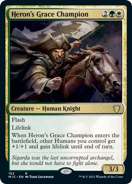 Image for Heron's Grace Champion (Commander: Innistrad: Midnight Hunt) (152) - Magic: The Gathering