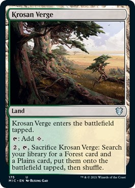 Image for Krosan Verge (Commander: Innistrad: Midnight Hunt) (175) - Magic: The Gathering