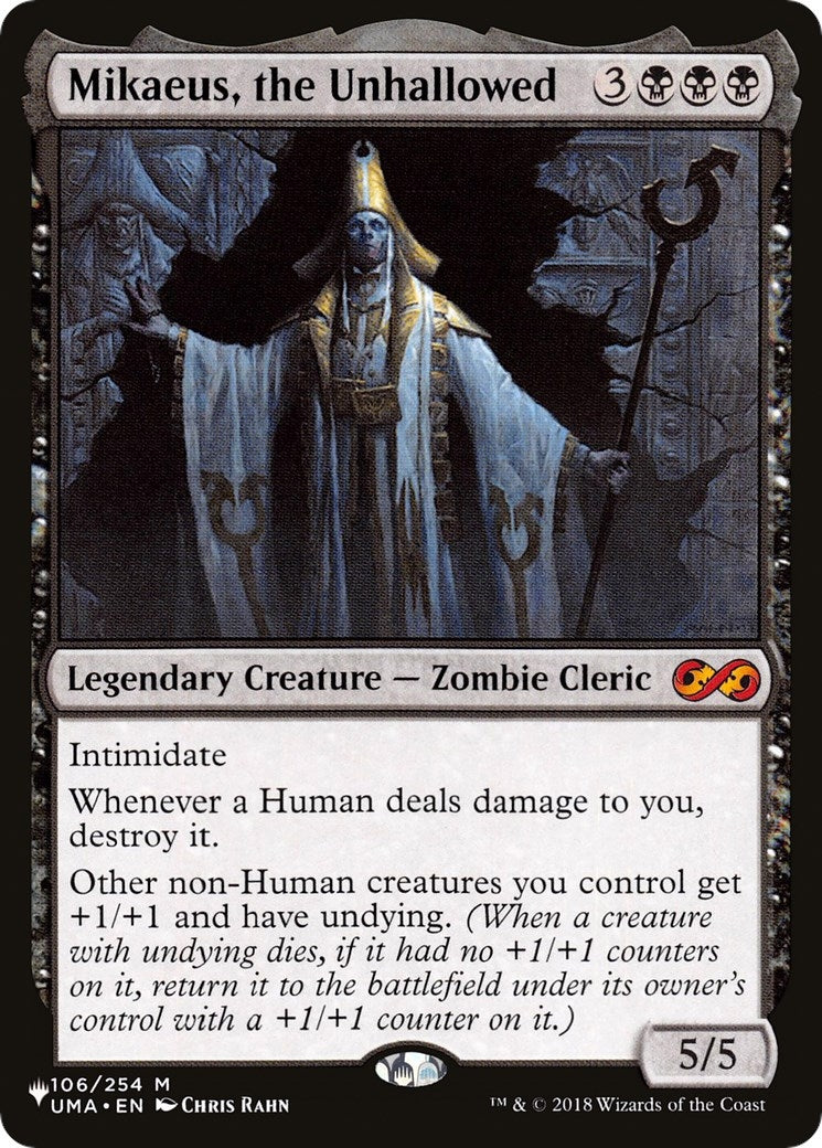 Image for Mikaeus, the Unhallowed (The List Reprints) (106/254) - Magic: The Gathering