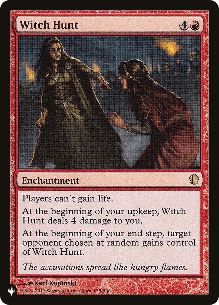 Image for Witch Hunt (The List Reprints) (133/356) - Magic: The Gathering
