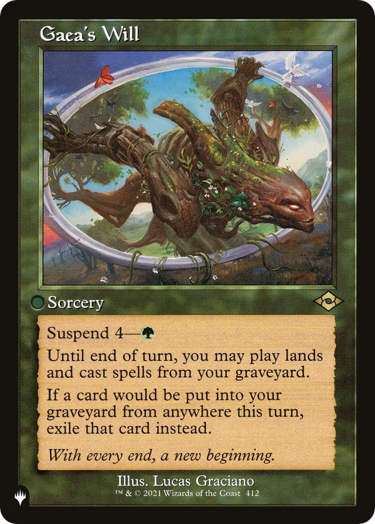 Image for Gaea's Will (The List Reprints) (412/303) - Magic: The Gathering