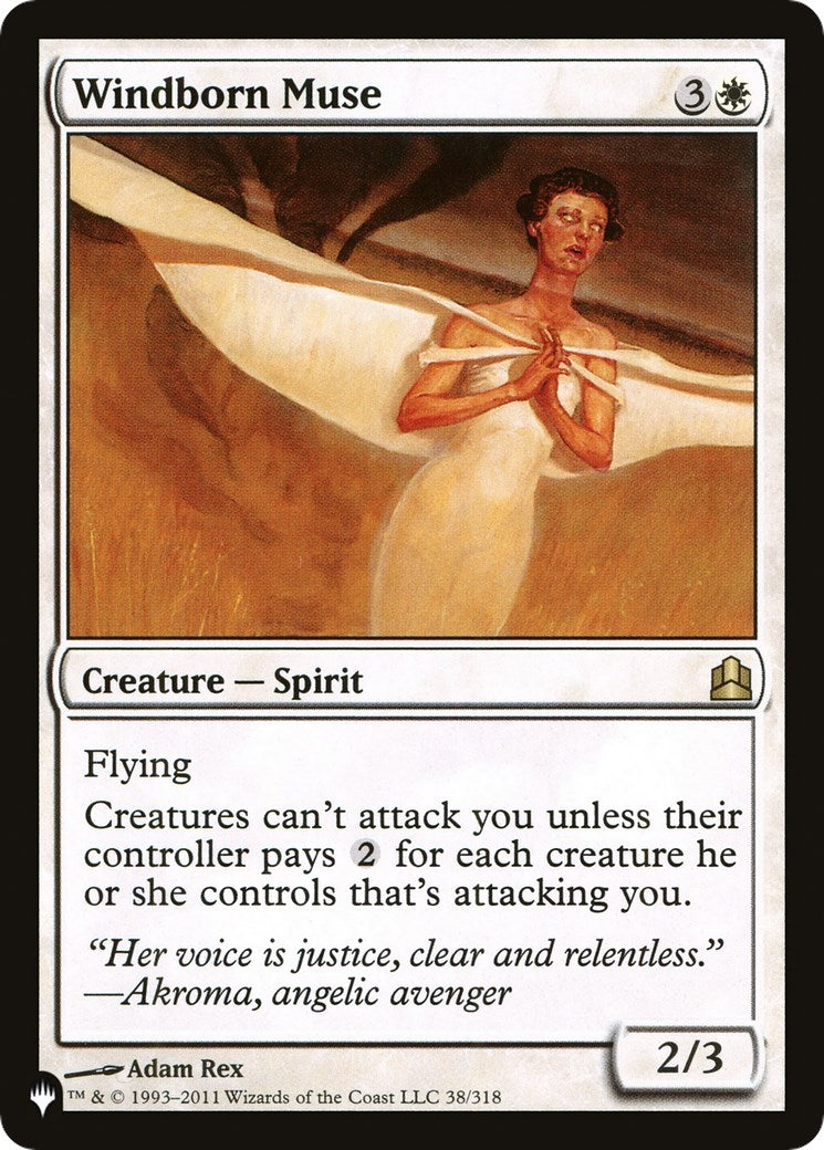 Image for Windborn Muse (The List Reprints) (38/318) - Magic: The Gathering