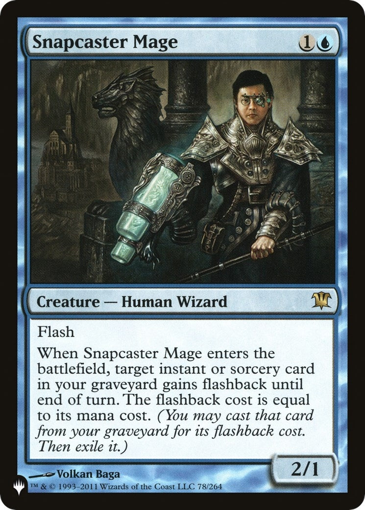Image for Snapcaster Mage (The List Reprints) (78/264) - Magic: The Gathering