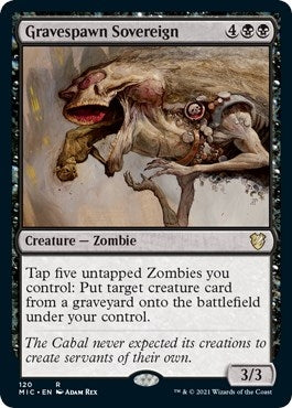 Image for Gravespawn Sovereign (Commander: Innistrad: Midnight Hunt) (120) - Magic: The Gathering